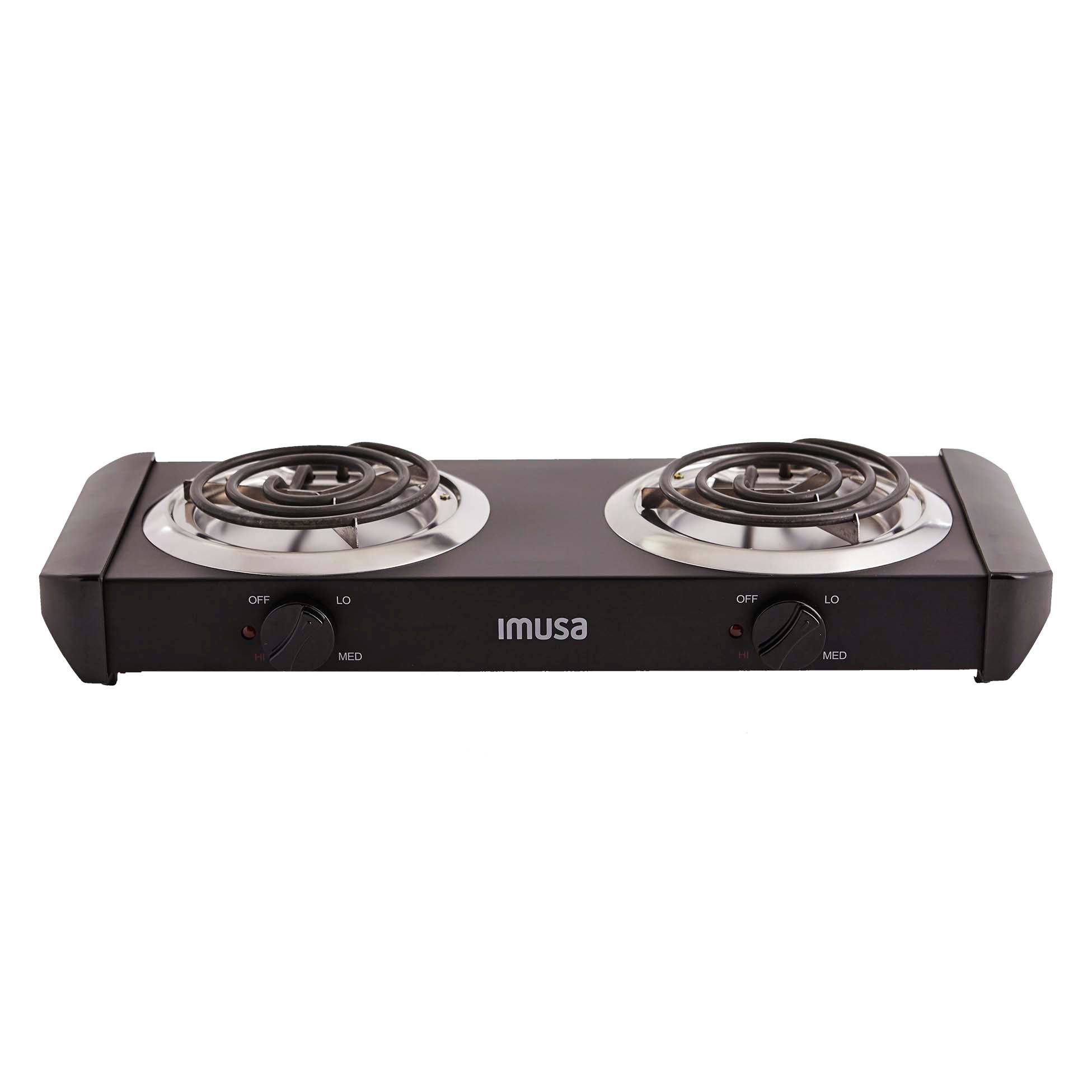 Imusa Black Electric Double 1750 Watt Burner