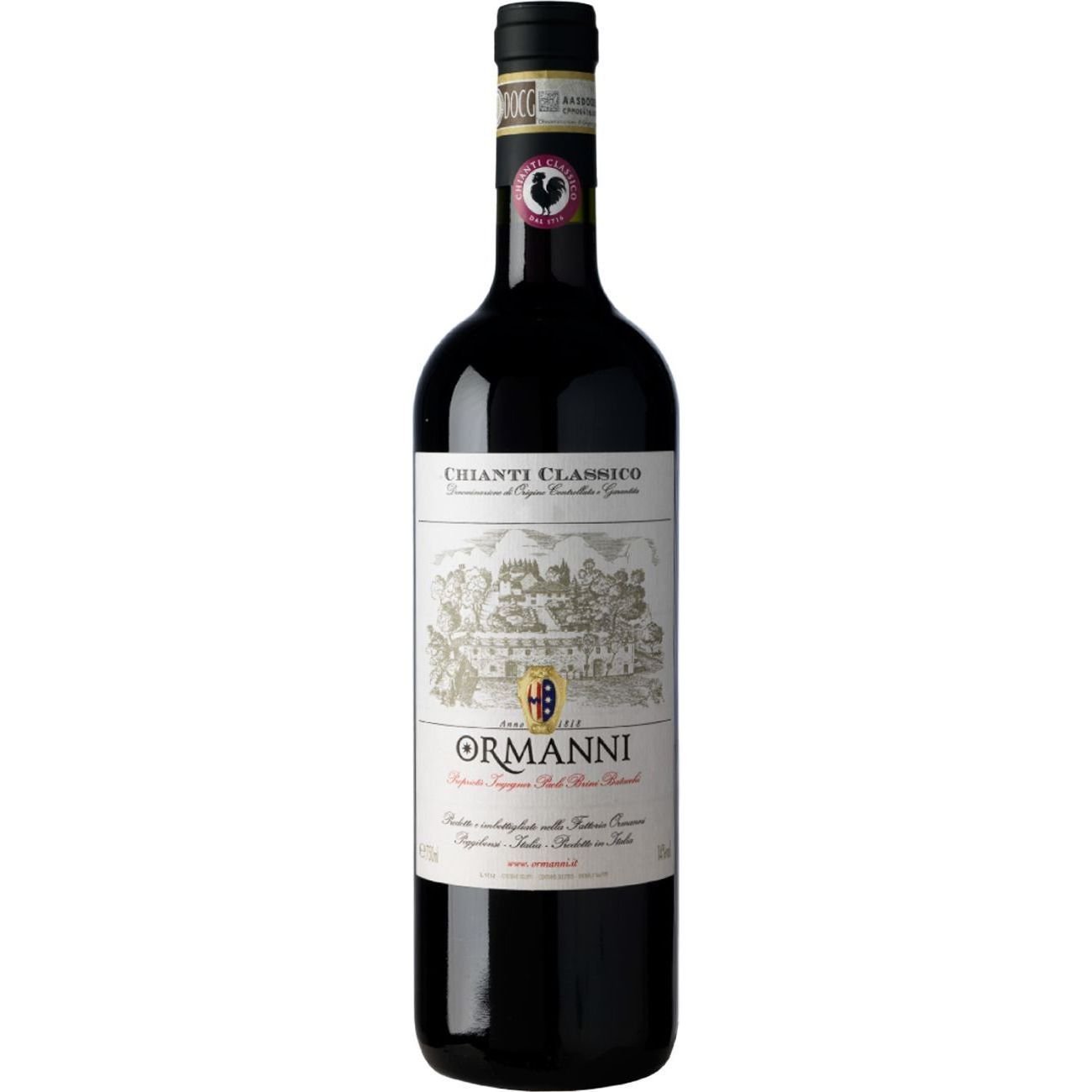 ワイン Fattoria Ormanni Chianti Classico 2015 2015 Ormanni Chianti Classico Gran Selezione DOCG, Tuscany, Italy