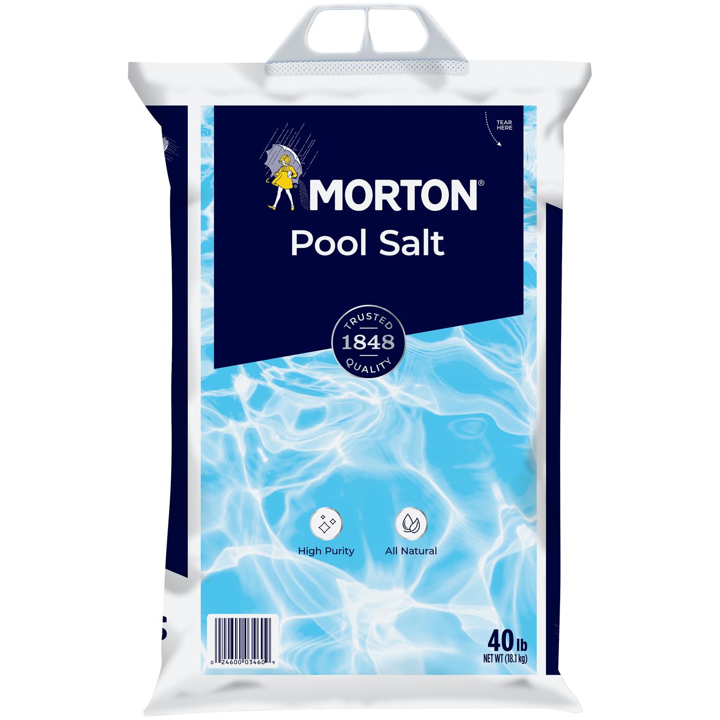 Morton All Natural, Highly Rated Pool Salt; image 1 of 5