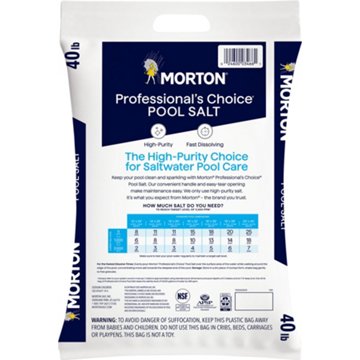 Morton Professional's Choice Pool Salt, 40 lb