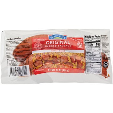 Hill Country Fare Smoked Sausage Links - Original, 13 oz