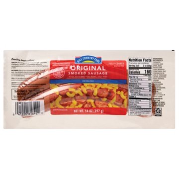 Hill Country Fare Skinless Smoked Sausage Links - Original