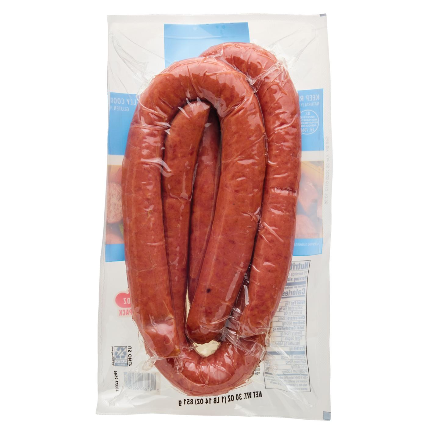Hill Country Fare Beef Smoked Sausage Links - Texas-Size Pack; image 2 of 2