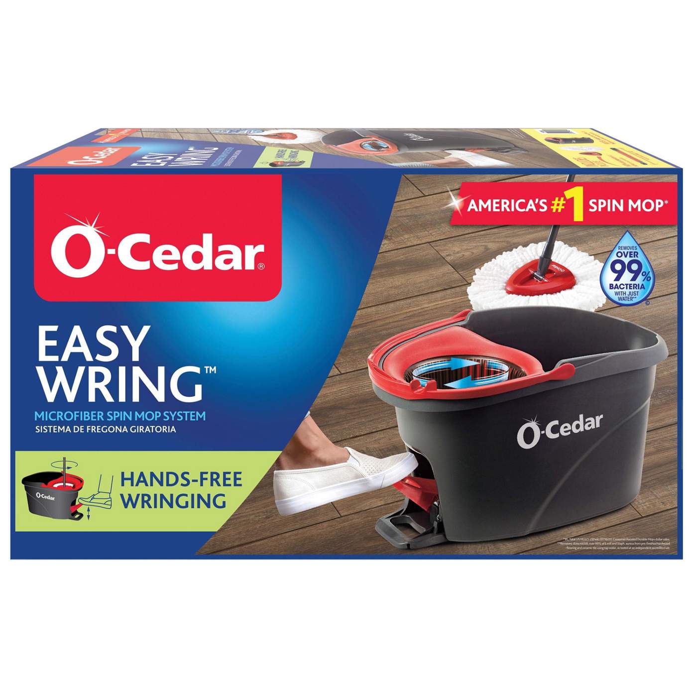 O-Cedar Comfort+ Microfiber Cloth Mop, Reusable and Machine Washable 