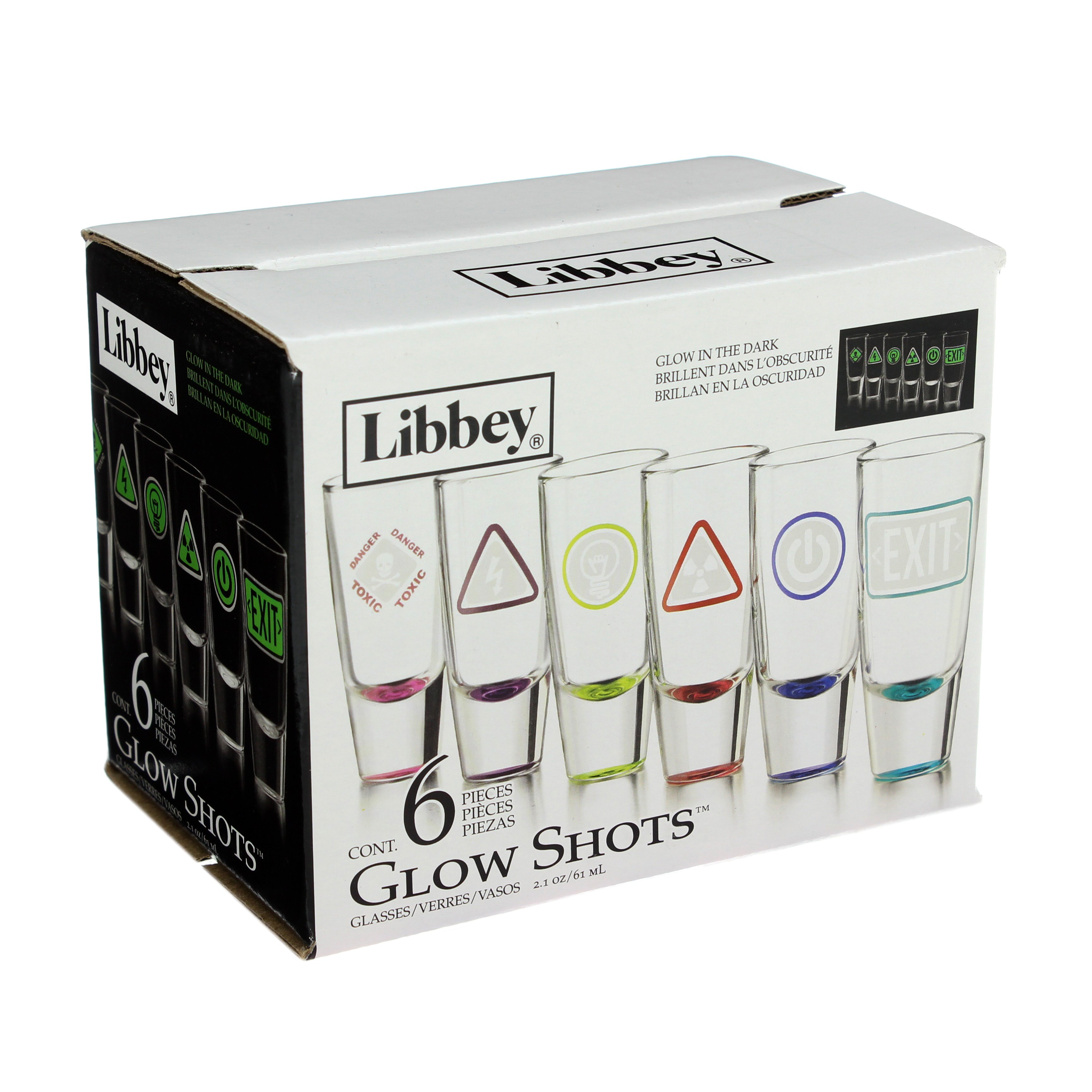 Libbey Glow Shot Glass Set Shop Glasses & Mugs at HEB