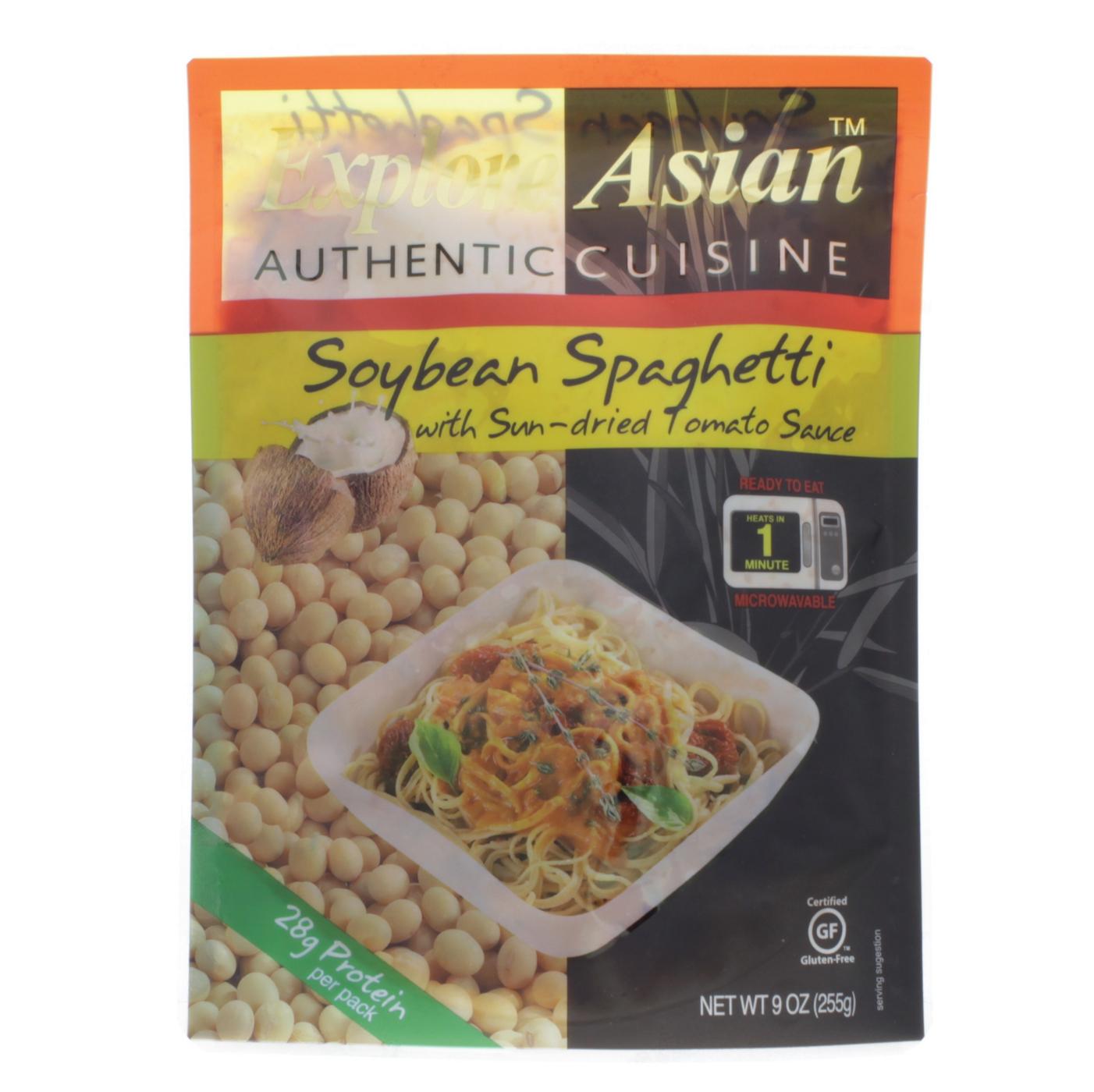 Explore Asian Soybean Spaghetti With Sun-dried Tomato Sauce; image 1 of 2