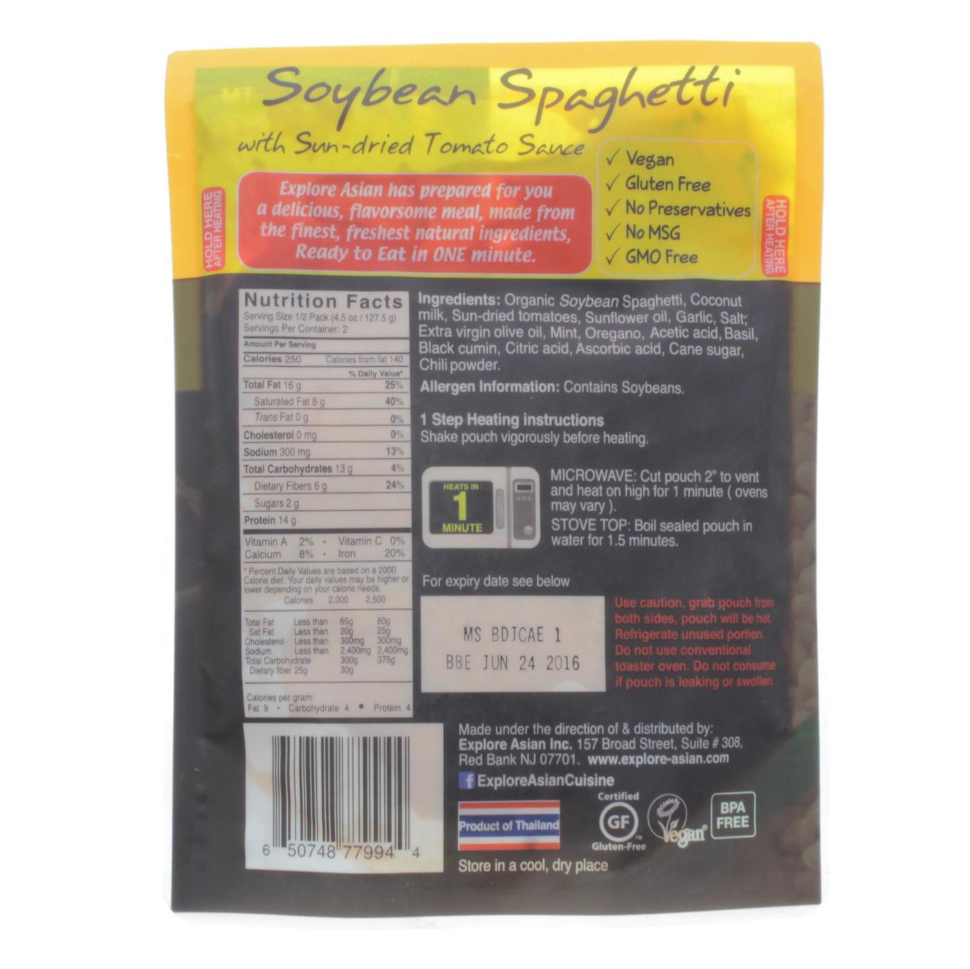 Explore Asian Soybean Spaghetti With Sun-dried Tomato Sauce; image 2 of 2