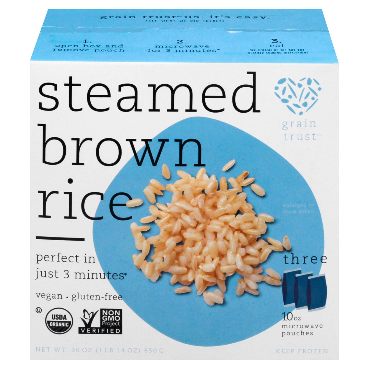Grain Trust Steamed Brown Rice; image 1 of 2