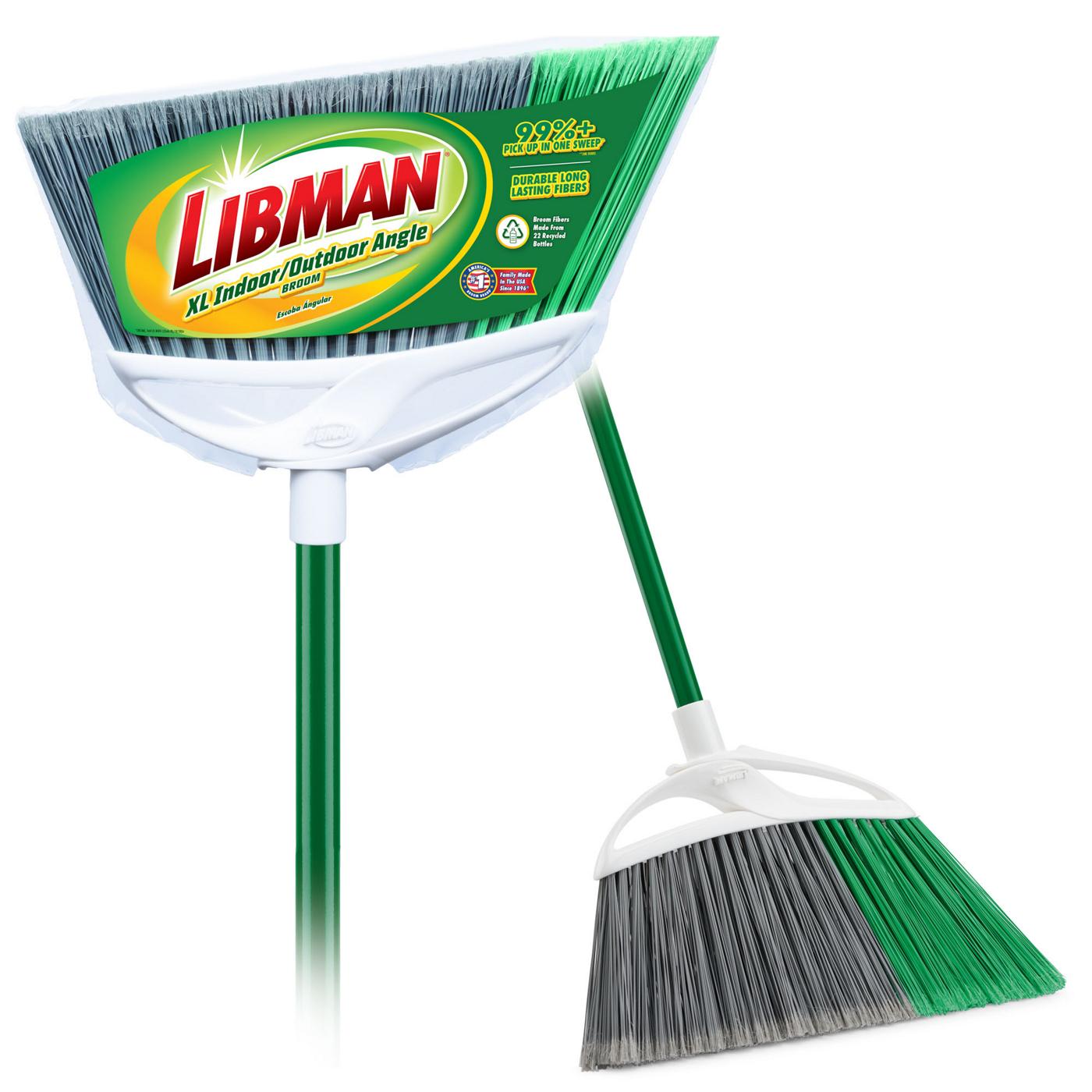 Libman Indoor/ Outdoor Angle Broom Shop Brooms & dust mops at HEB