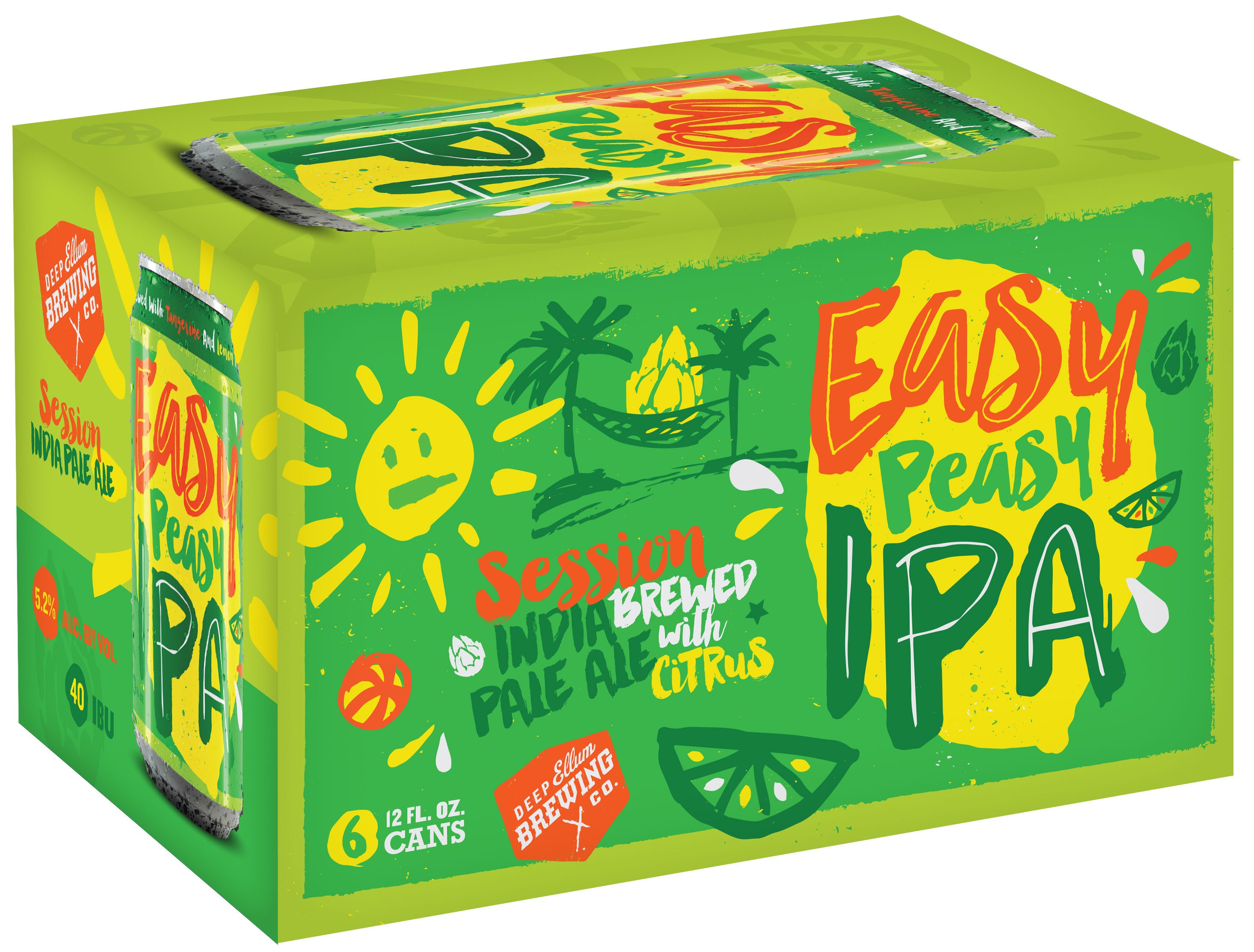 Deep Ellum Easy Peasy IPA Beer 12 oz Cans Shop Beer at HEB