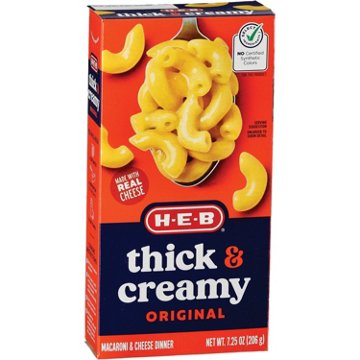 H-E-B Thick & Creamy Macaroni & Cheese, 7.25 oz