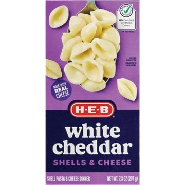H-E-B White Cheddar Macaroni & Cheese, 7.3 oz