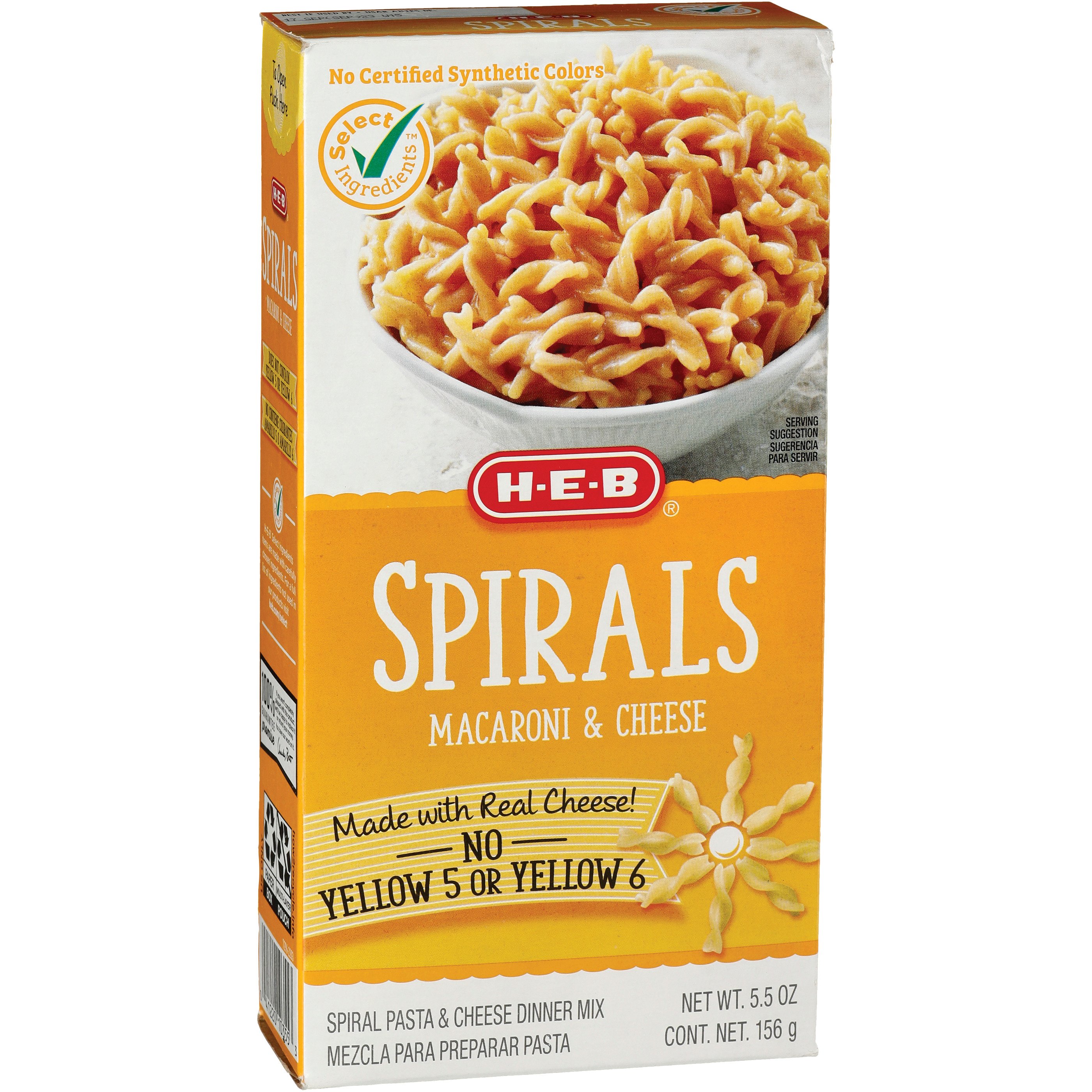 HEB Spirals Macaroni & Cheese Shop Pantry Meals at HEB