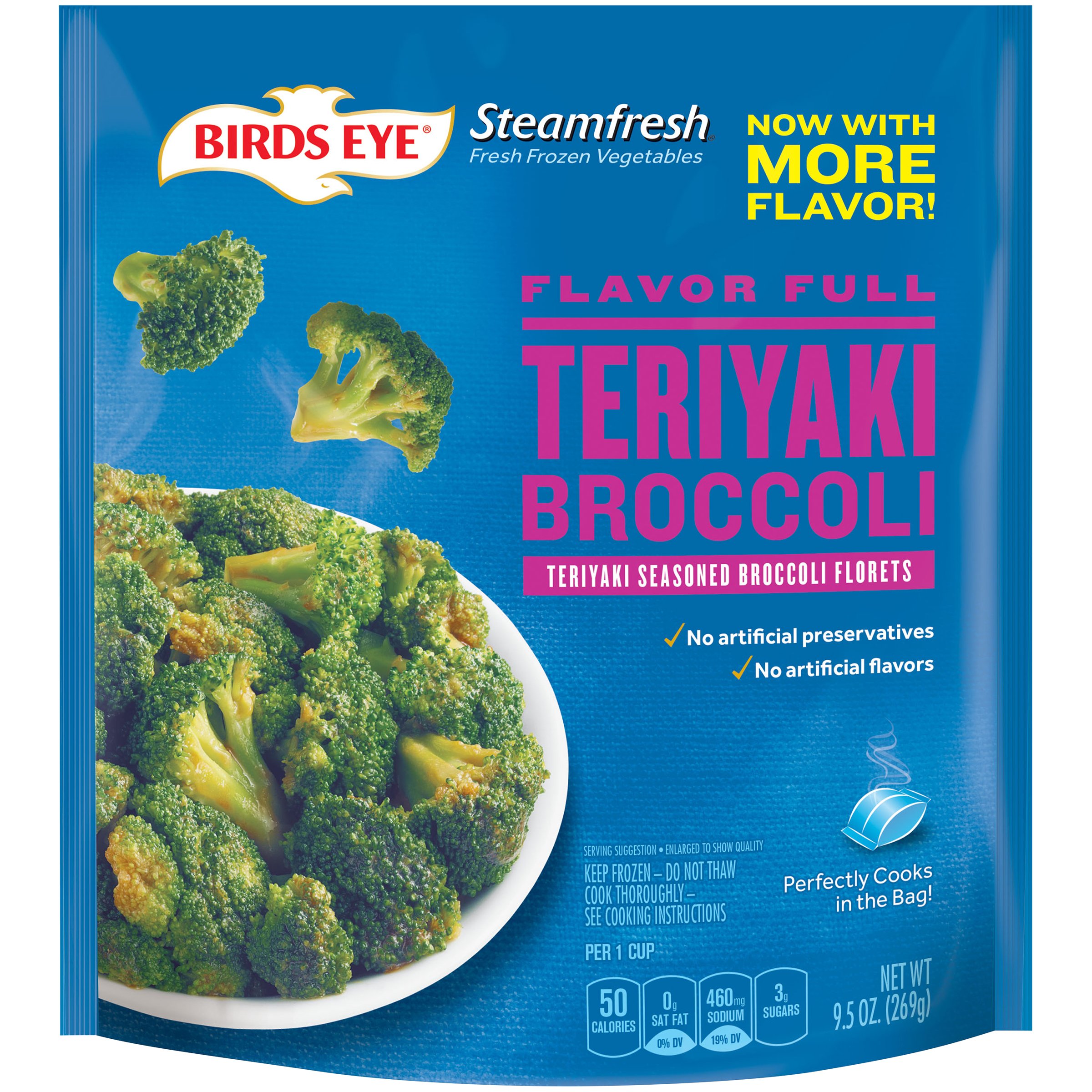 Birds Eye Steamfresh Flavor Full Teriyaki Broccoli Shop Broccoli, Cauliflower & Cabbage at HEB
