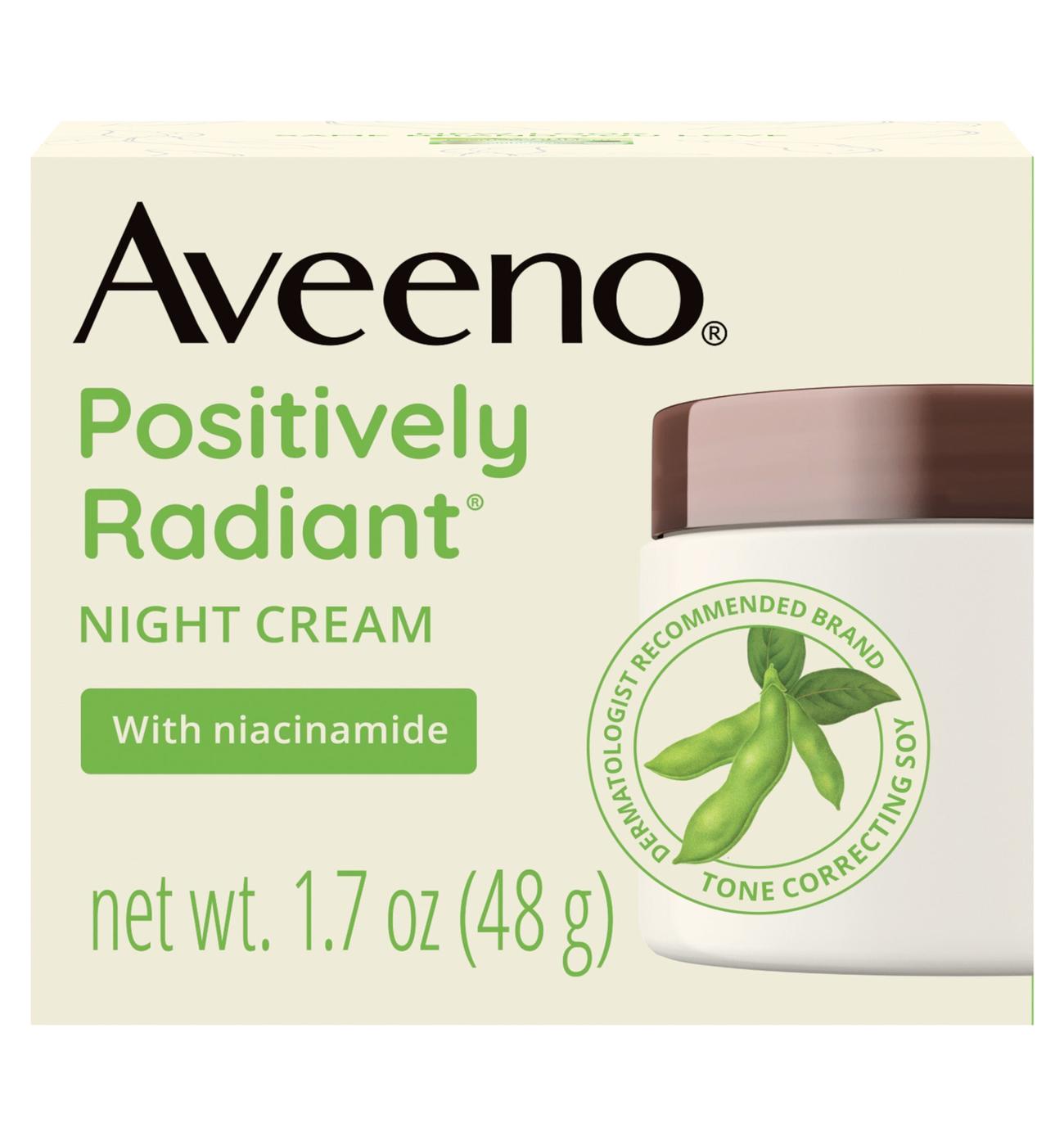 Aveeno Positively Radiant Night Cream; image 1 of 4