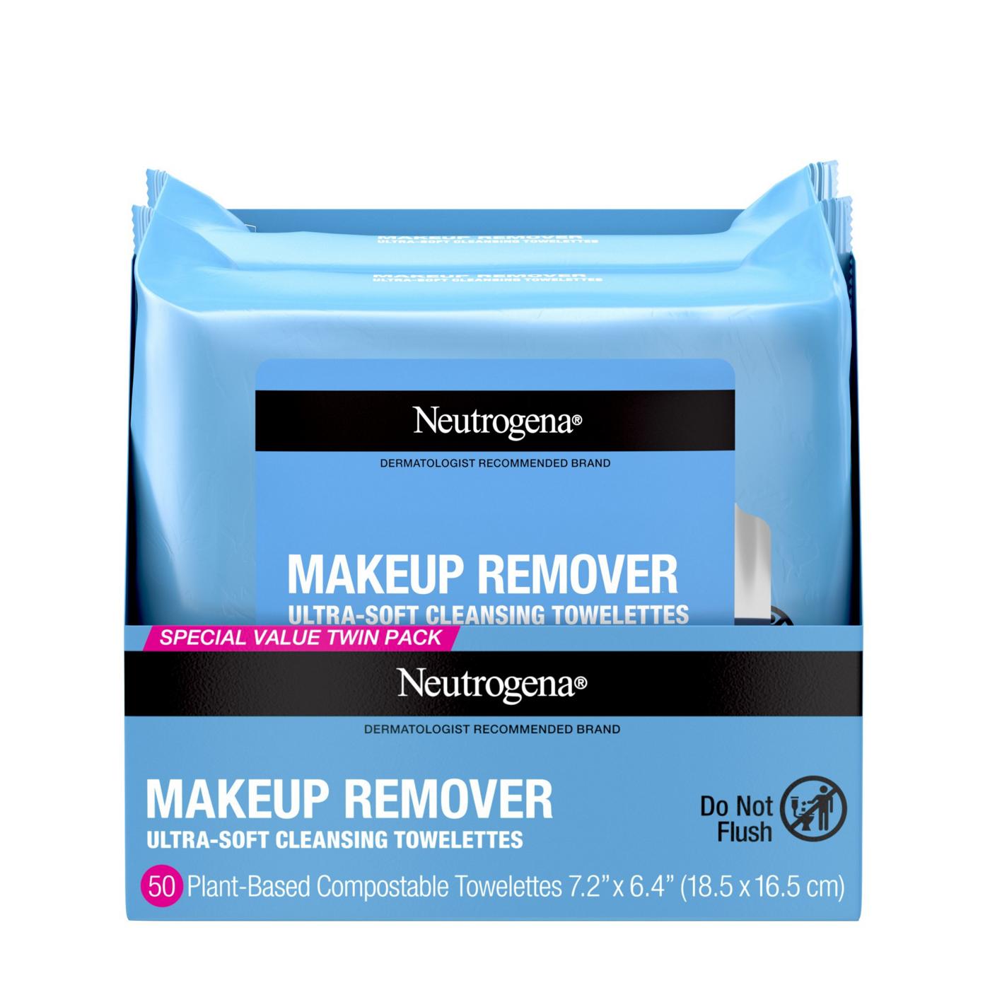 Neutrogena Makeup Remover Cleansing Towelettes - Twin Pack; image 1 of 9
