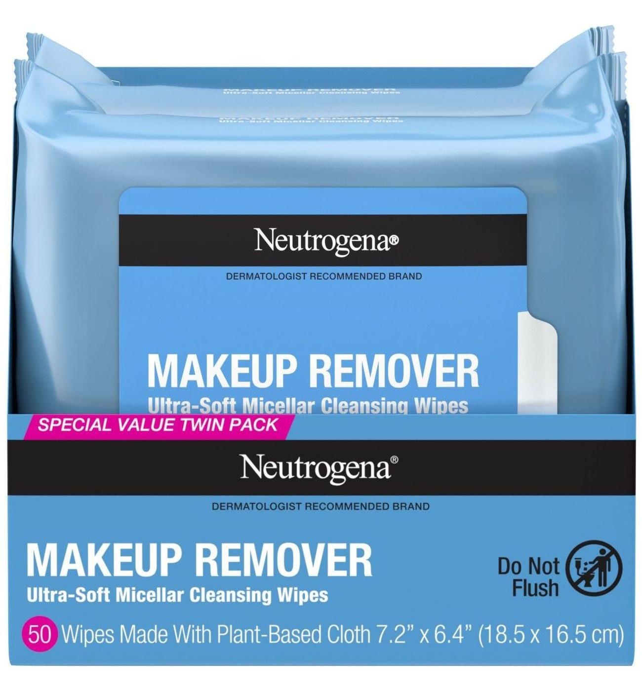 Neutrogena Makeup Remover Wipes & Face Cleansing Towelettes; image 1 of 8