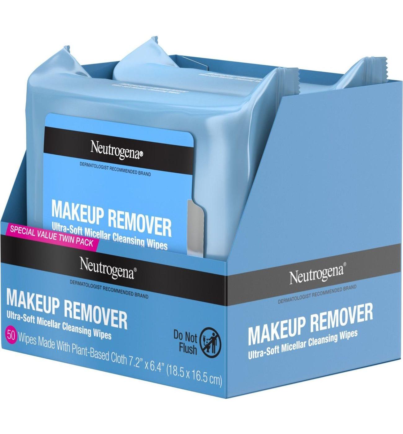 Neutrogena Makeup Remover Wipes & Face Cleansing Towelettes; image 3 of 8