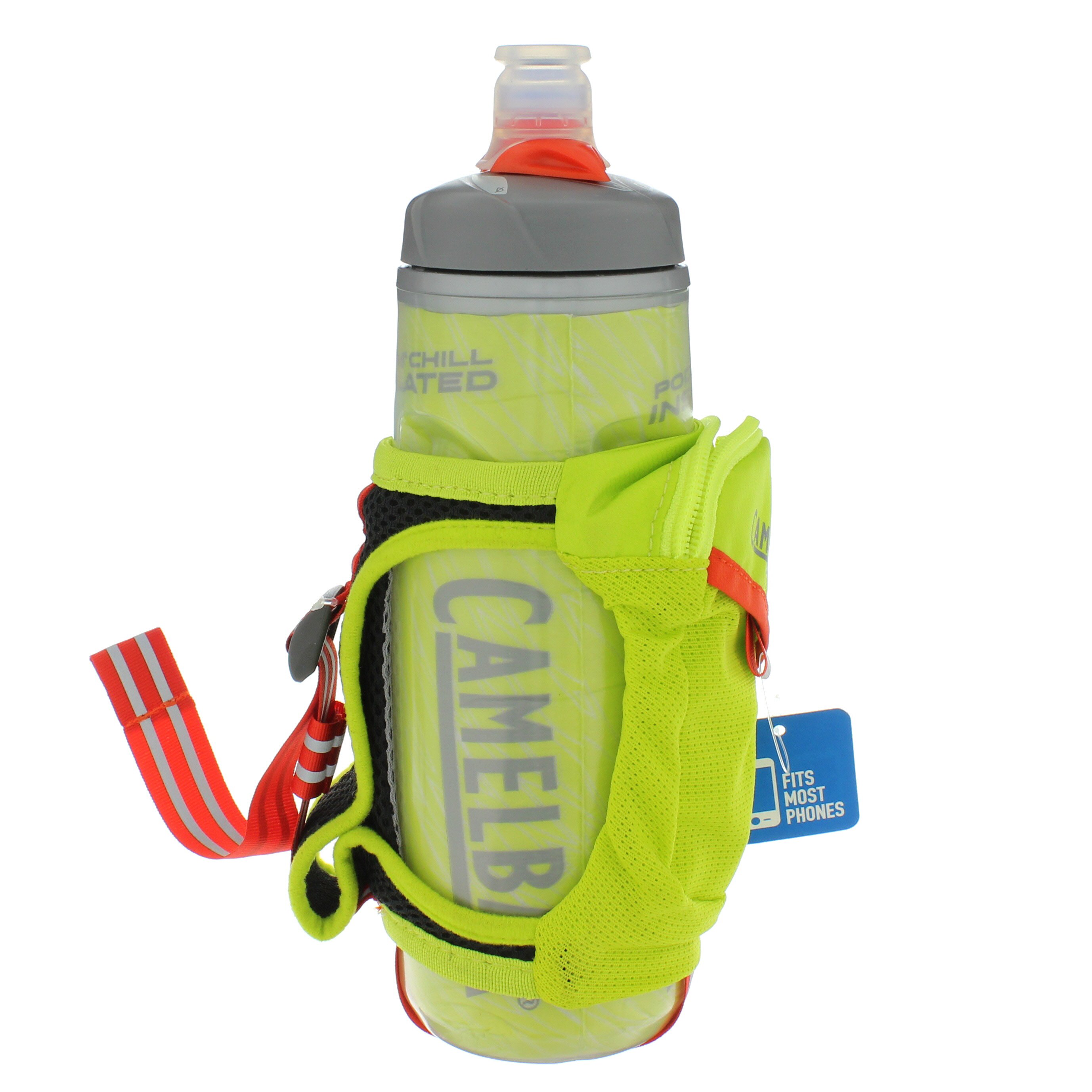 Camelbak Quick Grip Chill Borraccia Sportiva 21oz (595ml) - Con Tasca Per Telefono, Unisex, Corsair Teal - 2