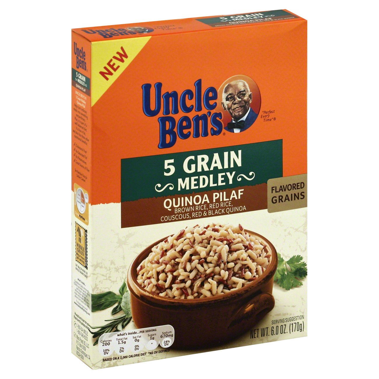 Uncle Ben's 5 Grain Medley Quinoa Pilaf Shop Rice & grains at HEB