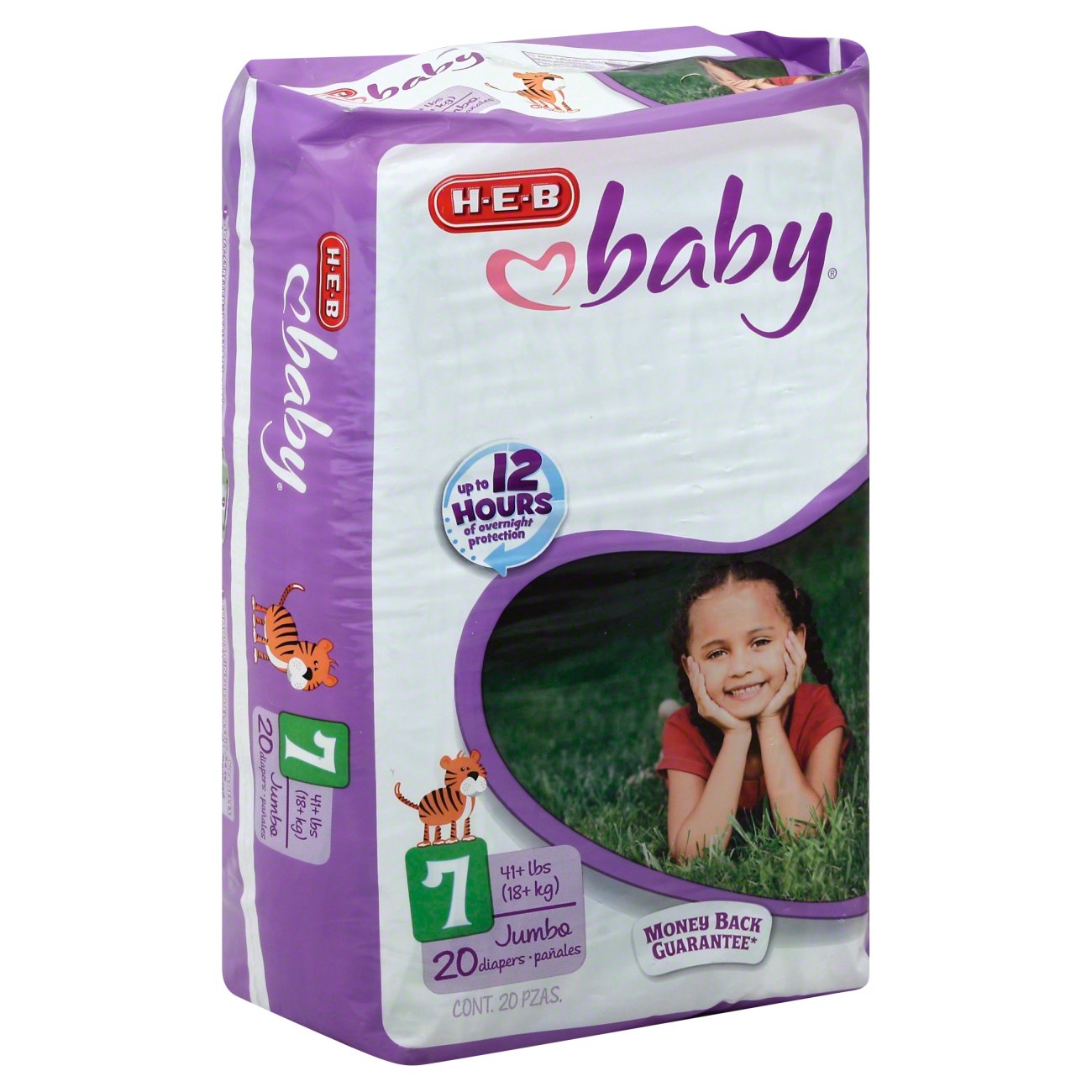 H-E-B Baby Plus Pack Diapers - Size 7 - Shop Diapers at H-E-B