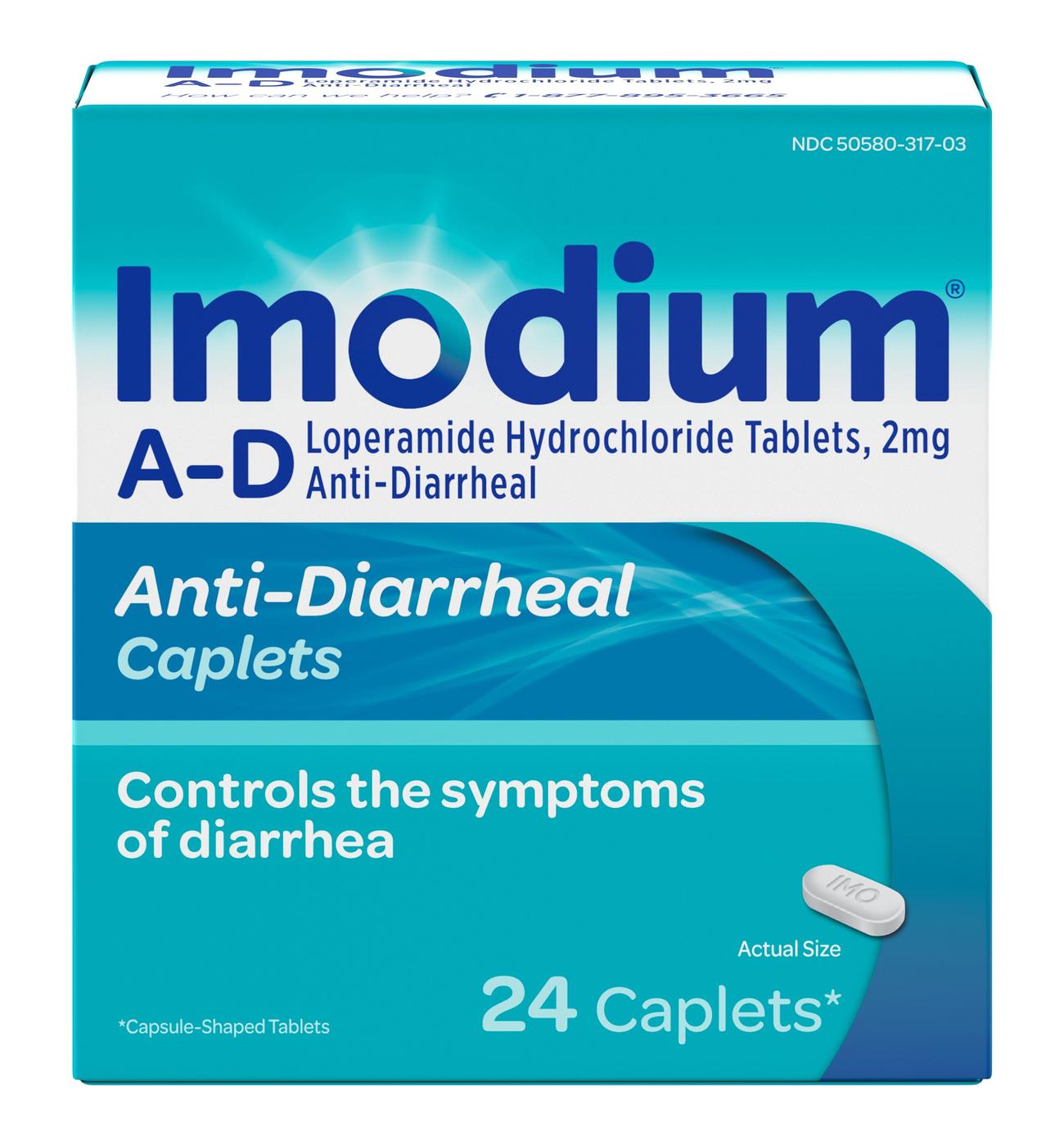 Imodium A-D Anti-Diarrheal Caplets; image 1 of 5