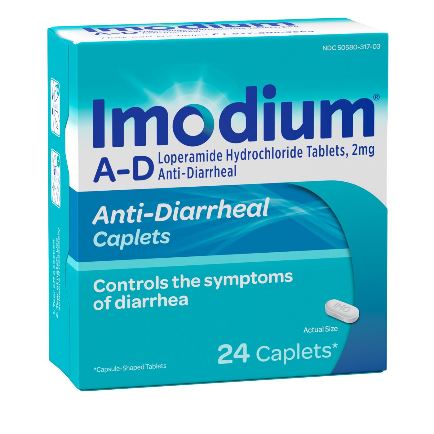 Imodium A-D Anti-Diarrhea Relief Caplets with Loperamide HCl; image 2 of 8