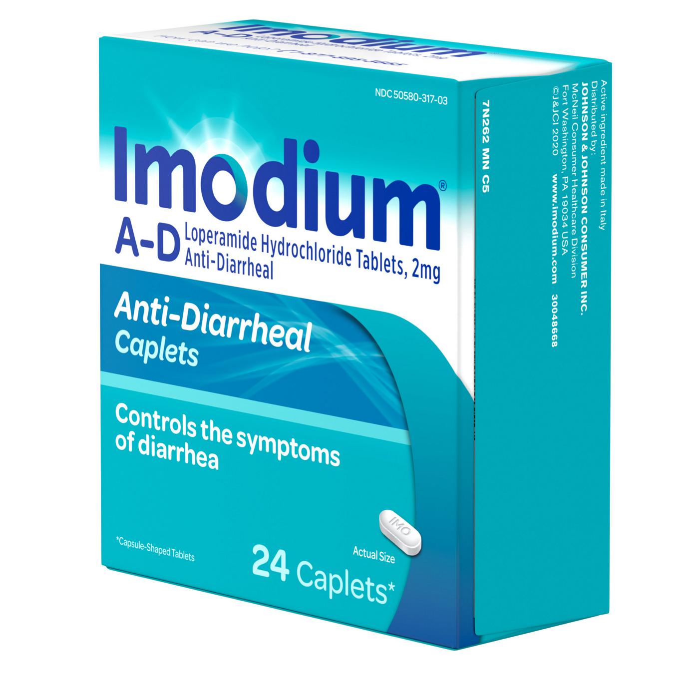 Imodium A-D Anti-Diarrhea Relief Caplets with Loperamide HCl; image 3 of 8