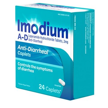 Imodium A-D Anti-Diarrhea Relief Caplets with Loperamide HCl
