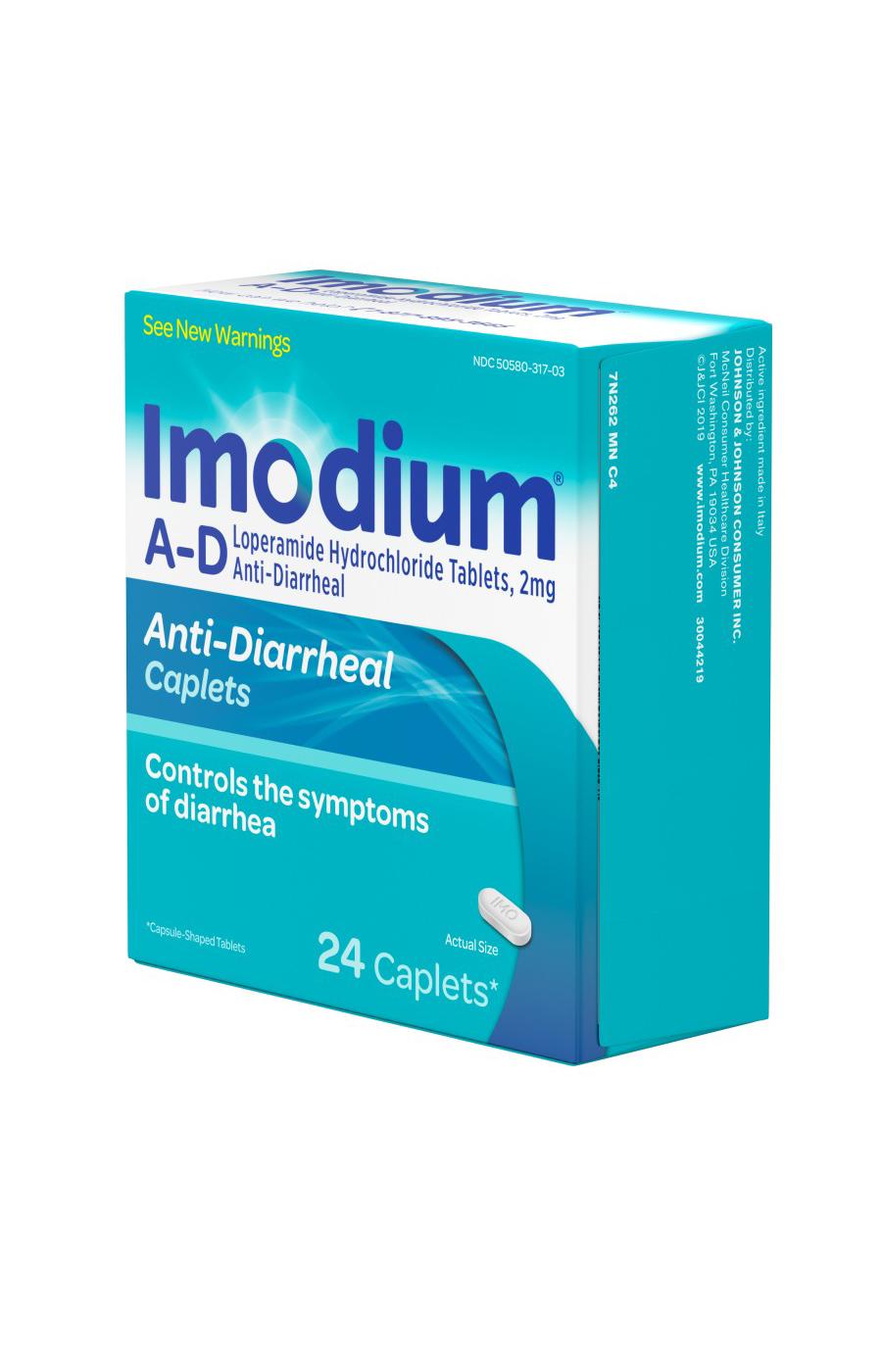 Imodium A-D Anti-Diarrheal Caplets; image 5 of 5