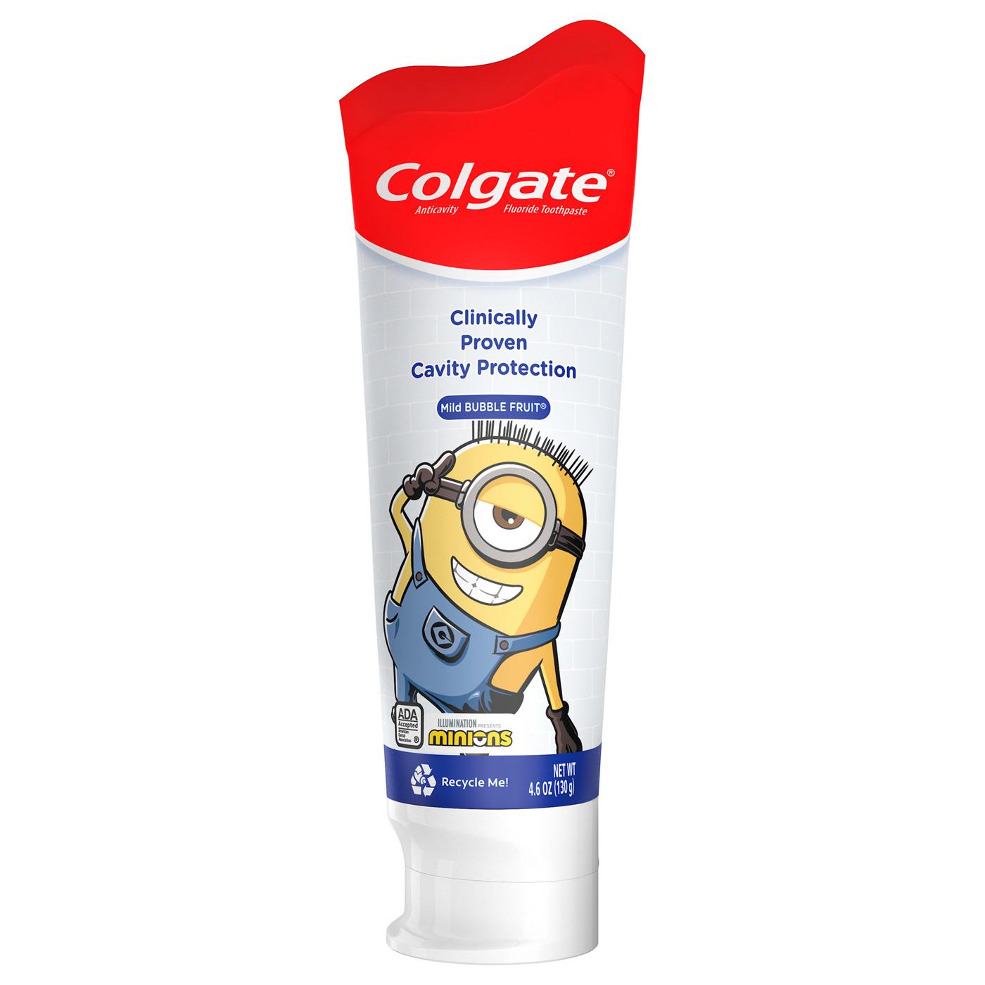 Colgate Minions Anticavity Toothpaste - Mild Bubble Fruit; image 1 of 8