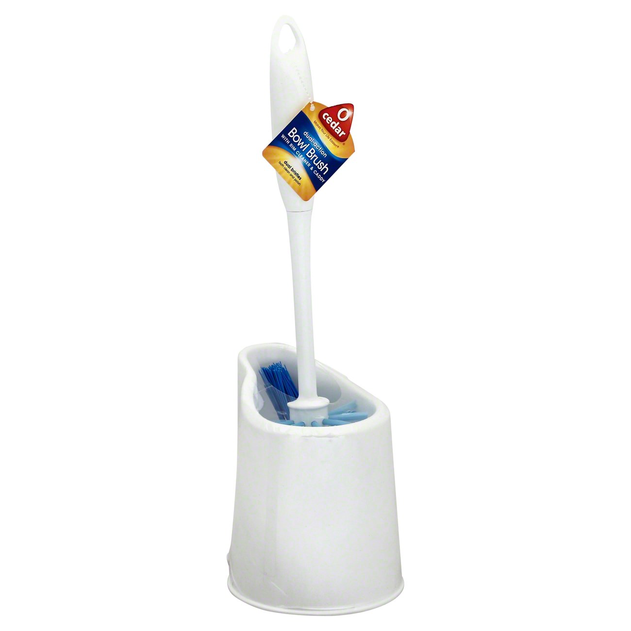 toilet brush with rim cleaner