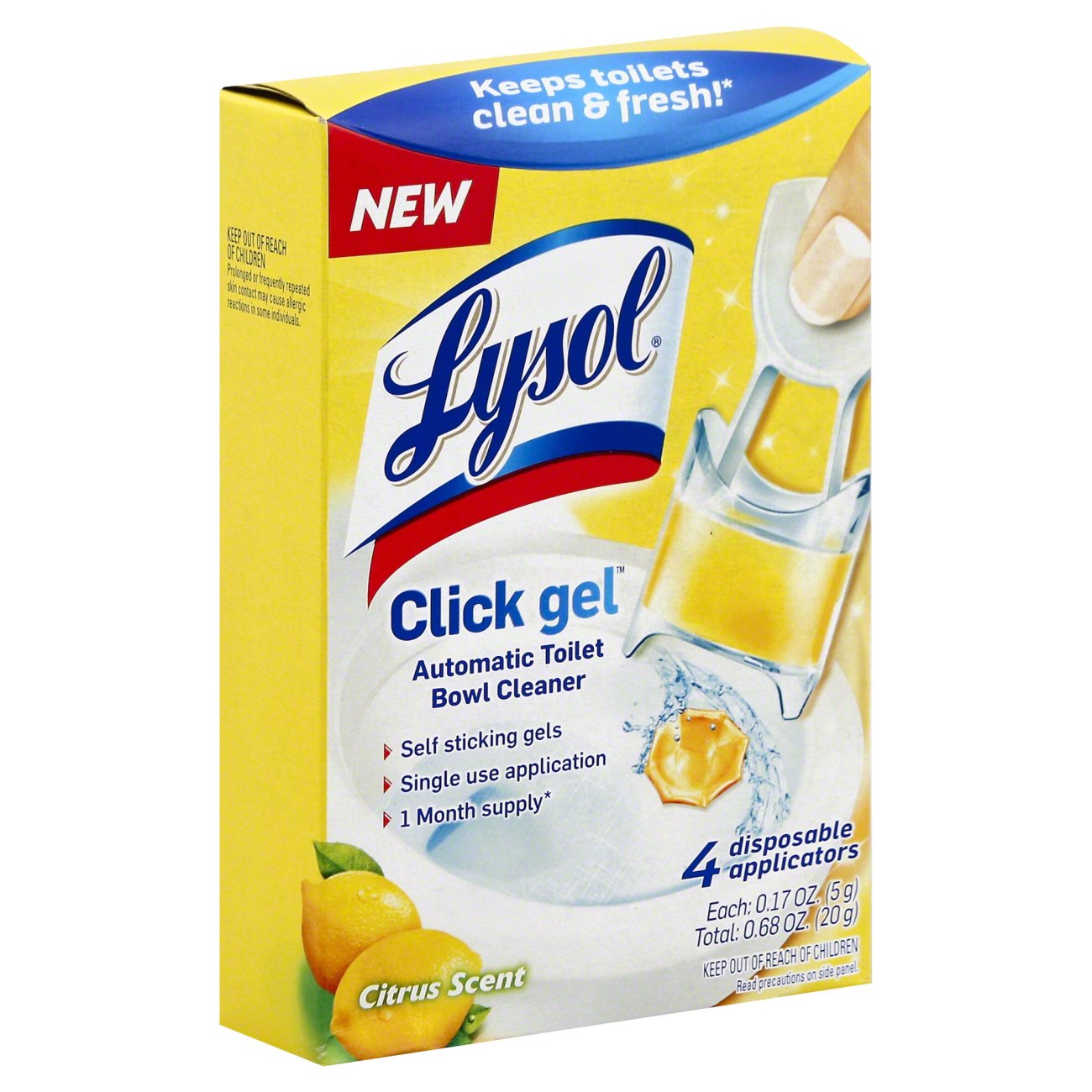 Lysol Click Gel Toilet Bowl Cleaner Citrus Scent Shop Toilet bowl cleaners at HEB