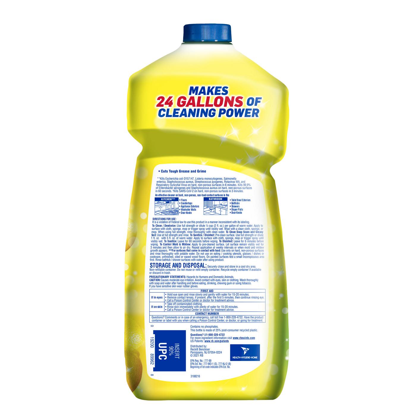 Lysol Clean & Fresh Sparkling Lemon & Sunflower Essence Multi-Surface Cleaner ; image 5 of 6