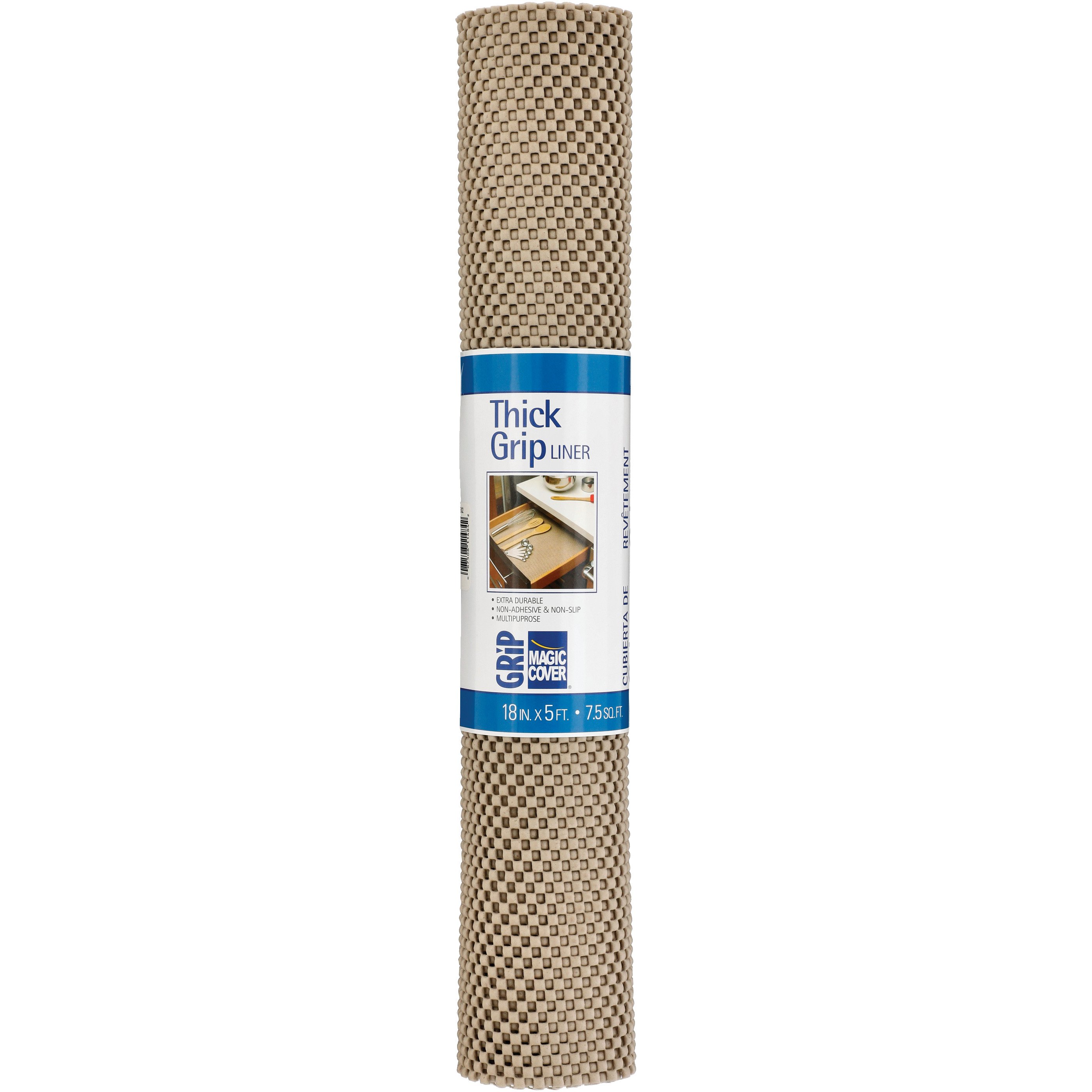 Magic Cover Thick Grip Shelf Liner Taupe Shop Shelf liners at HEB