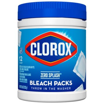 Clorox Zero Splash Bleach Packs, 12 ct