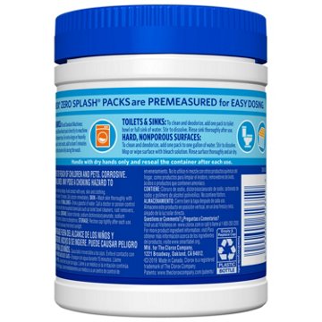 Clorox Zero Splash Bleach Packs, 12 ct