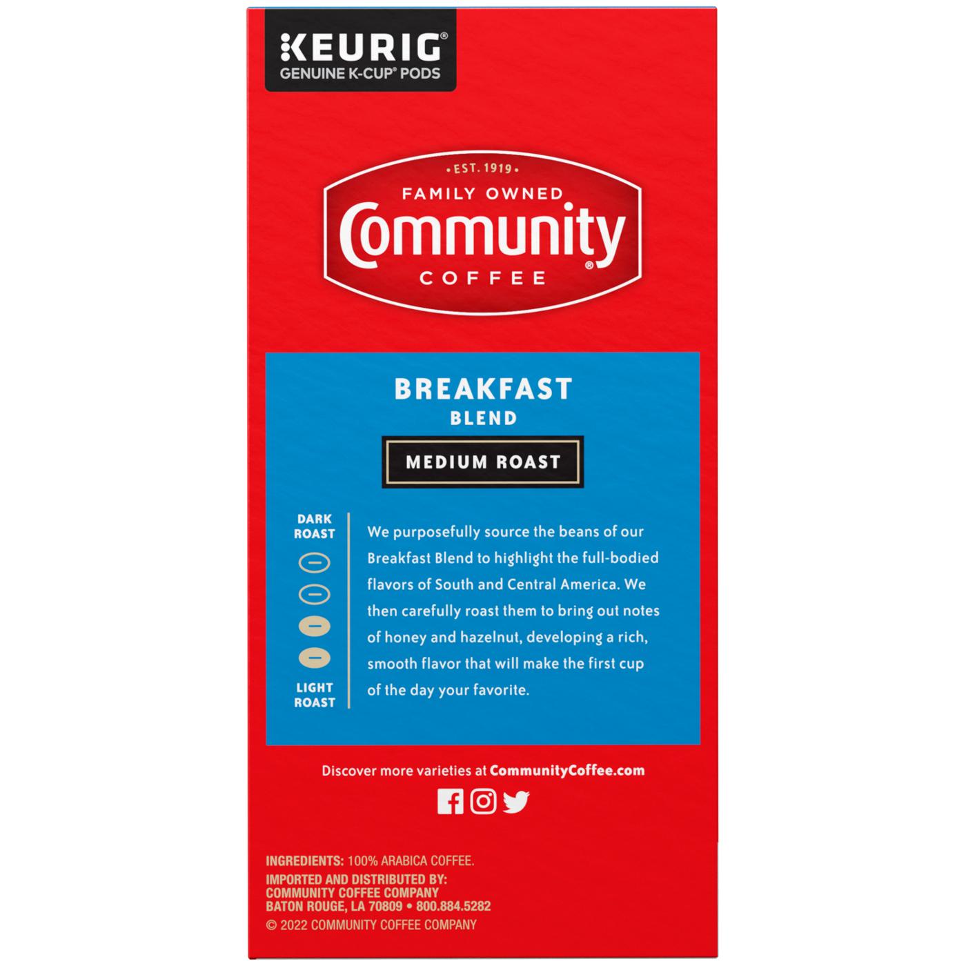 Community Coffee Breakfast Blend Medium Roast Single Serve Coffee K Cups; image 7 of 7