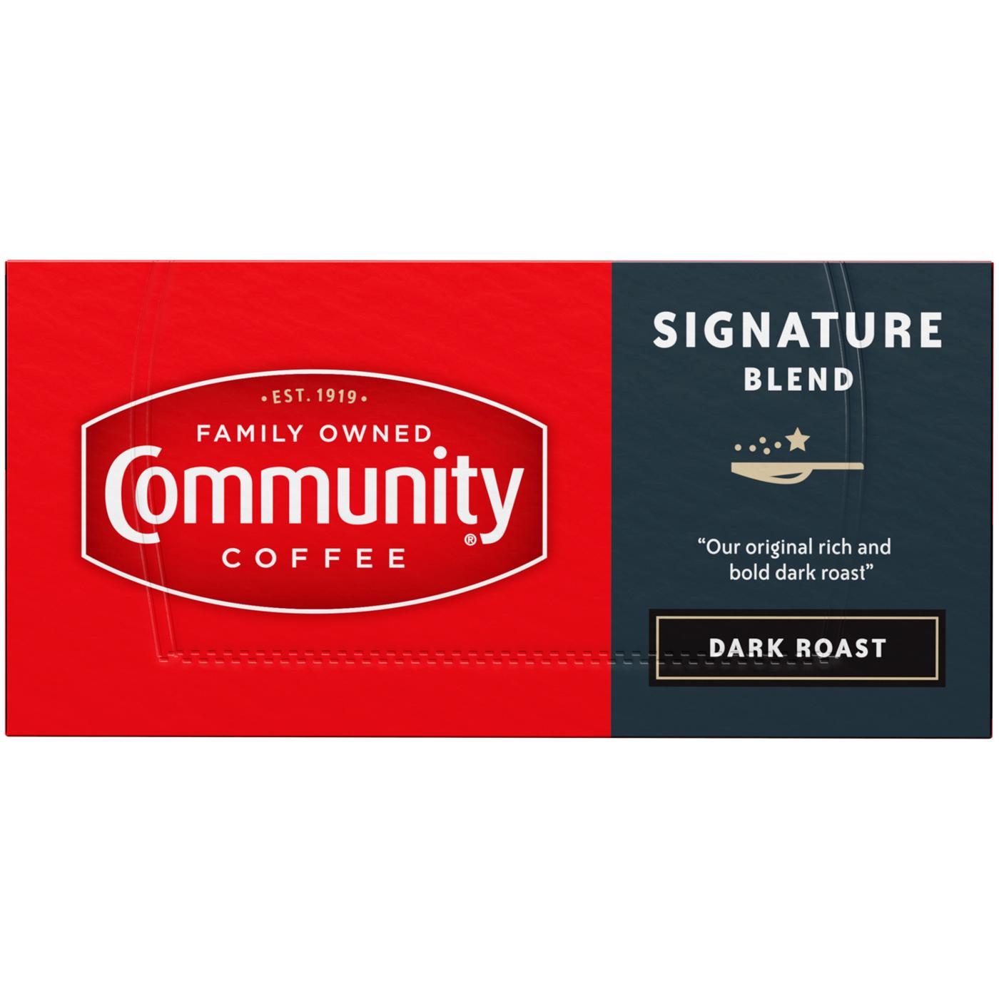 Community Coffee Signature Blend Dark Roast Single Serve Coffee K Cups; image 4 of 7