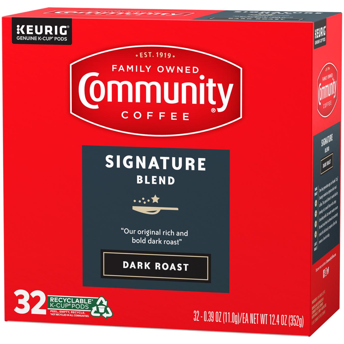 Community Coffee Signature Blend Dark Roast Single Serve Coffee K Cups; image 5 of 7