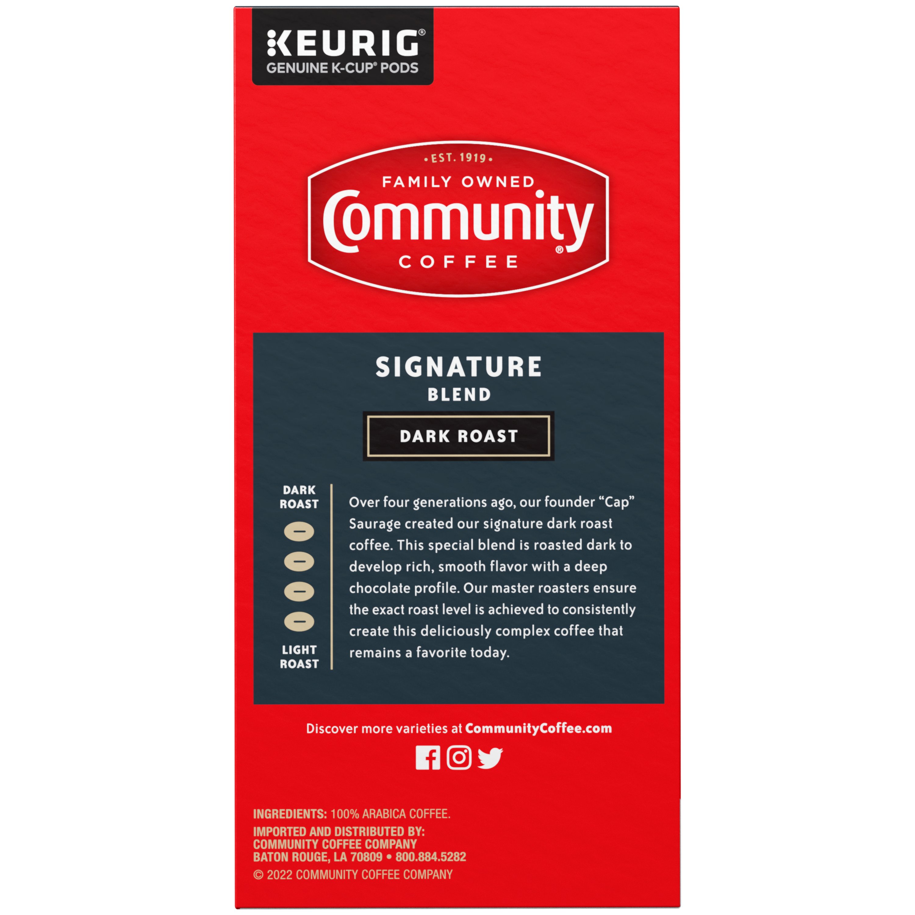 Community coffee dark top roast k cups