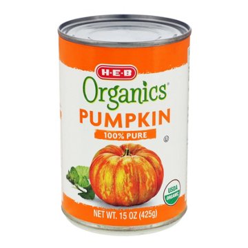 H-E-B Organics 100% Pure Pumpkin, 15 oz