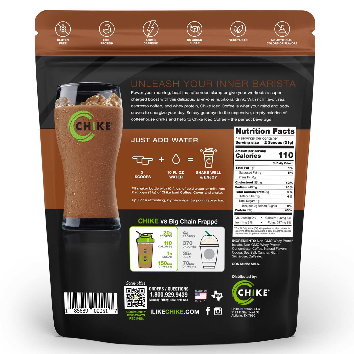Chike 20g Whey Protein Iced Coffee - Mocha; image 2 of 2