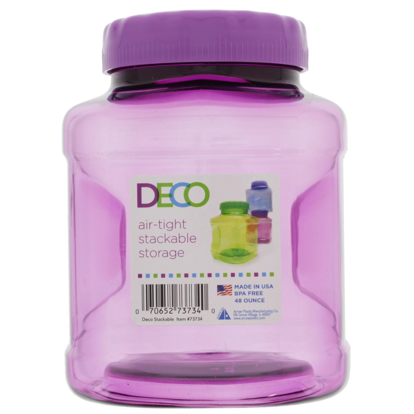Arrow Deco Stackable 48oz Storage Container, Colors May Vary; image 1 of 3