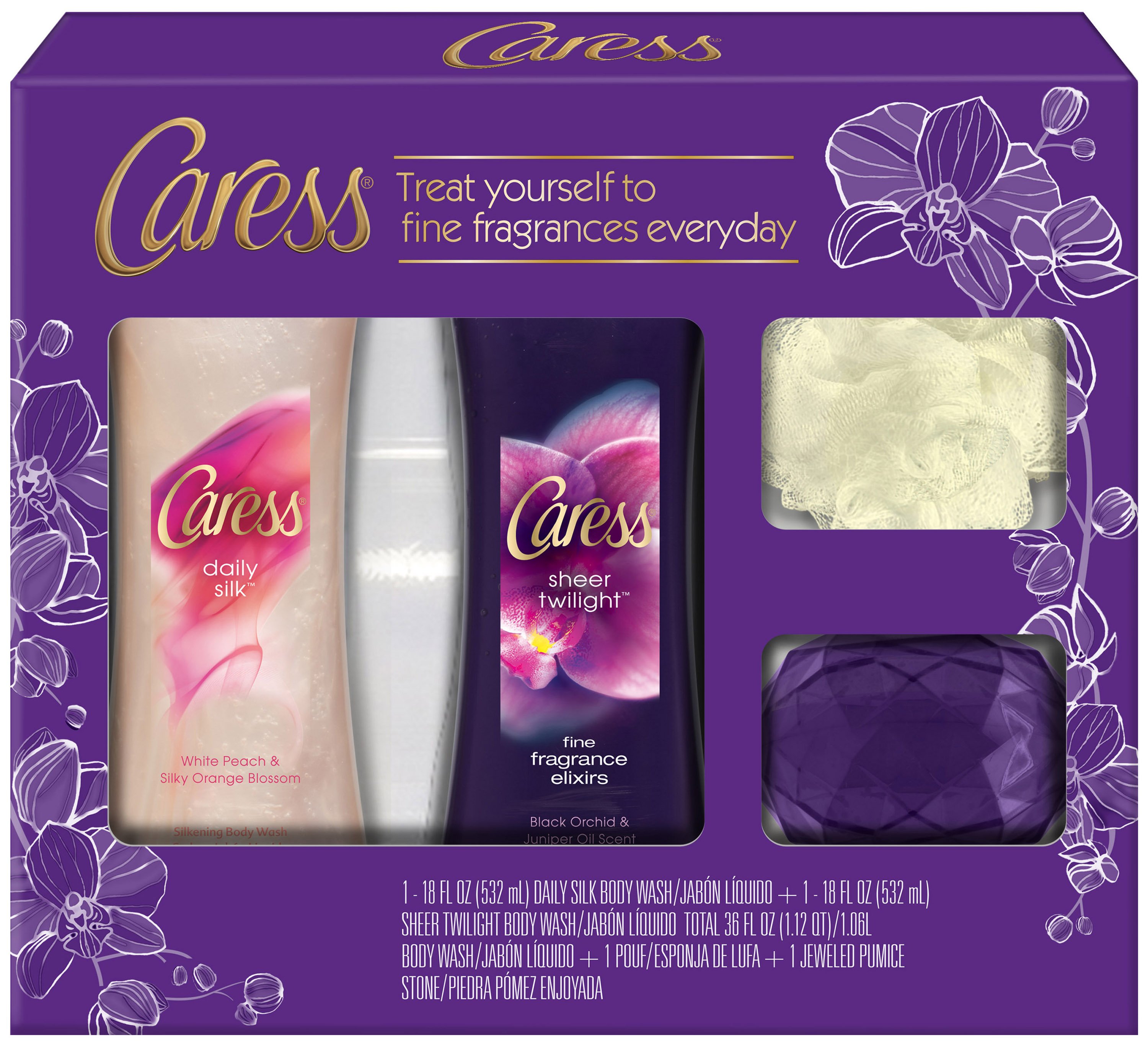 Caress Daily Silk and Sheer Twilight Holiday Body Wash Gift Pack Shop