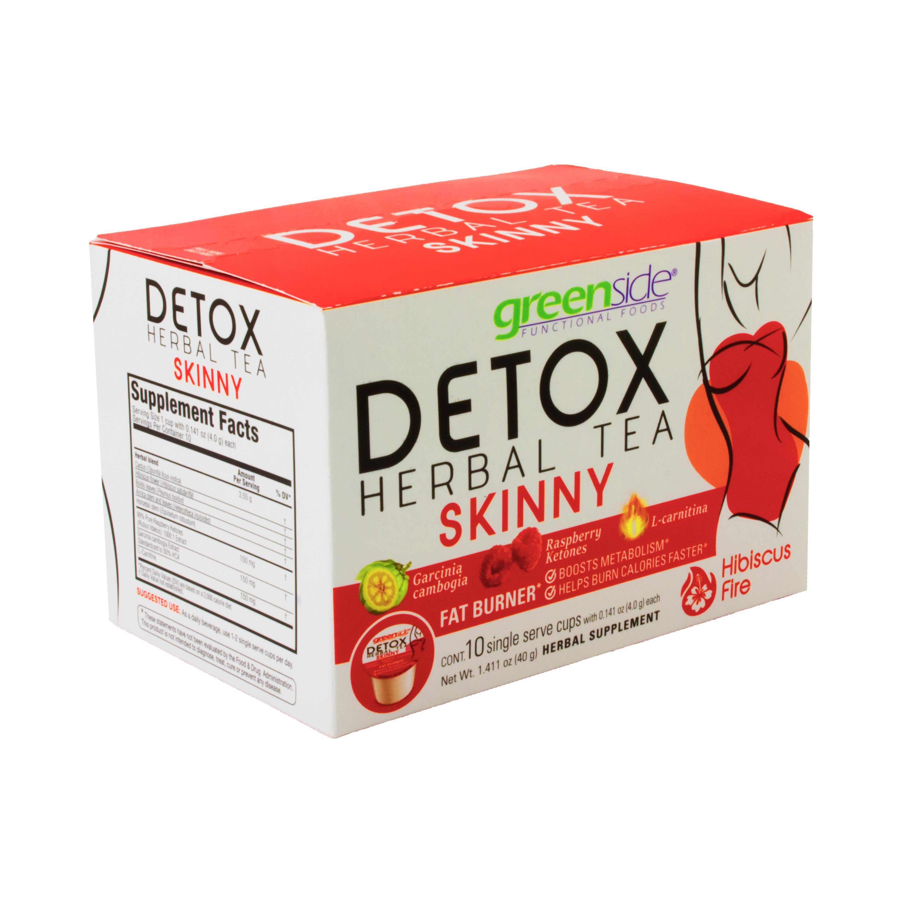 Stevig premier Uitvoeren Greenside Detox Herbal Tea Skinny - Shop Tea at H-E-B
