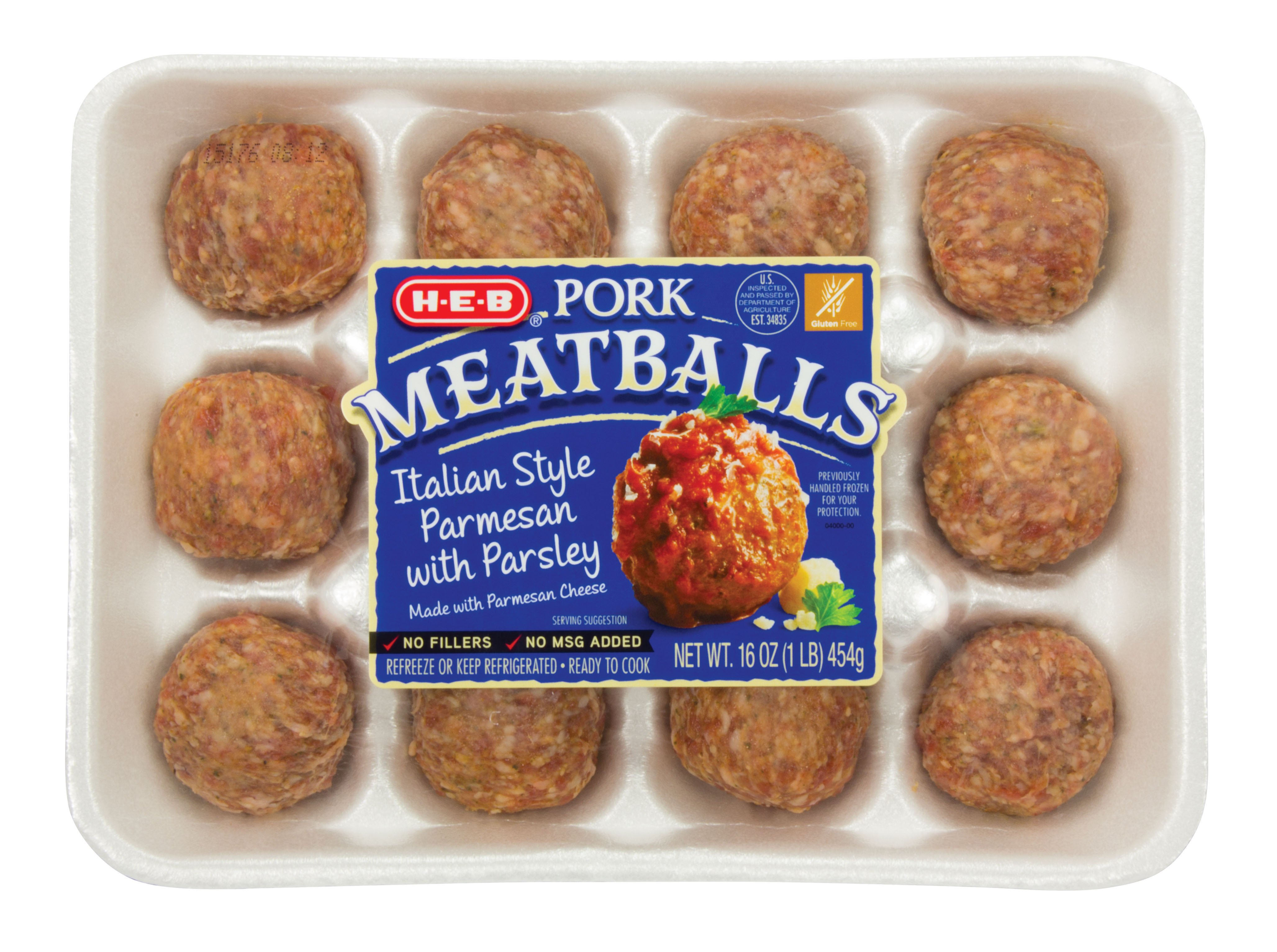 H-E-B Select Ingredients Mild Italian Style Pork Meatballs - Shop ...