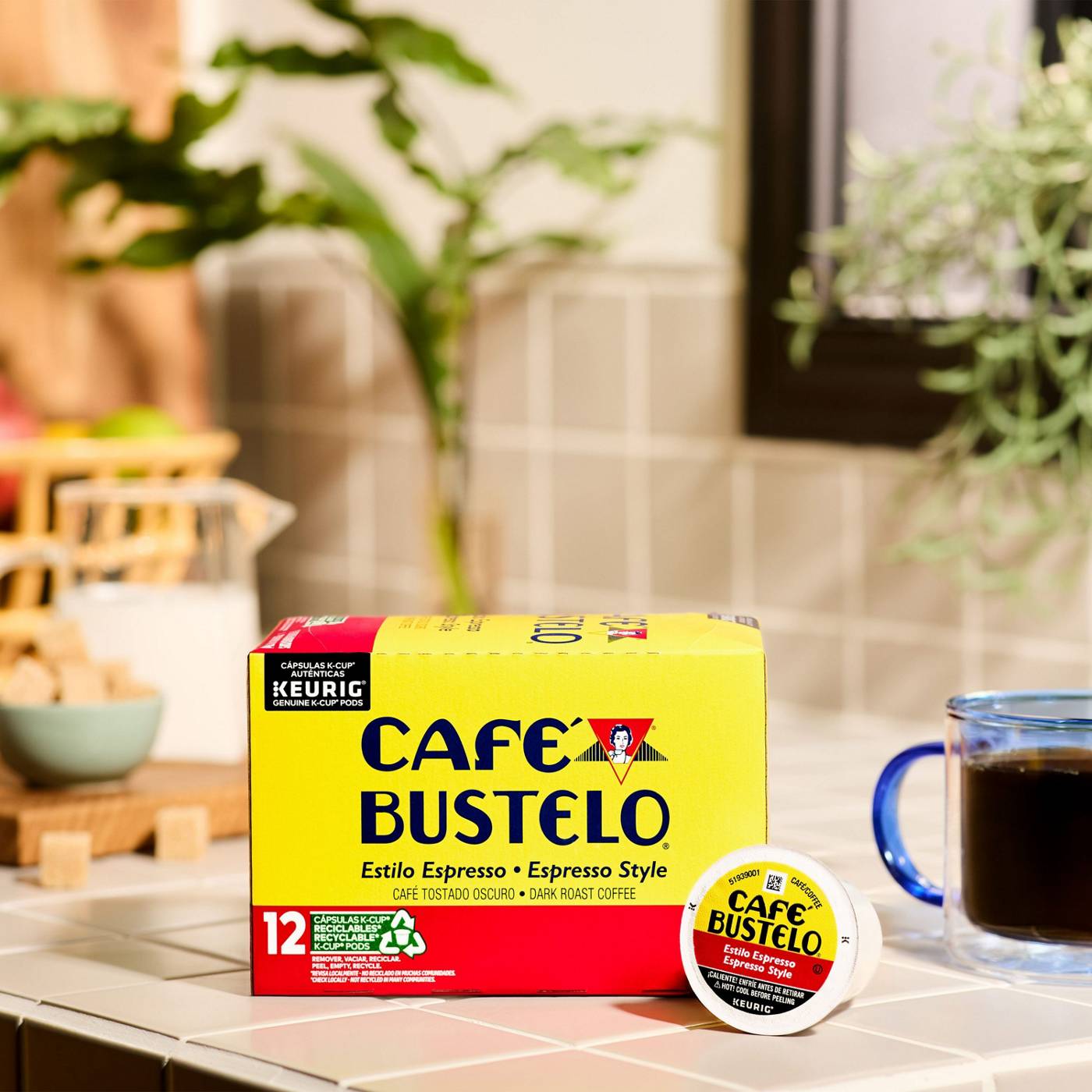 Cafe Bustelo Espresso-Style Dark Roast Coffee Single Serve K-Cups; image 2 of 6
