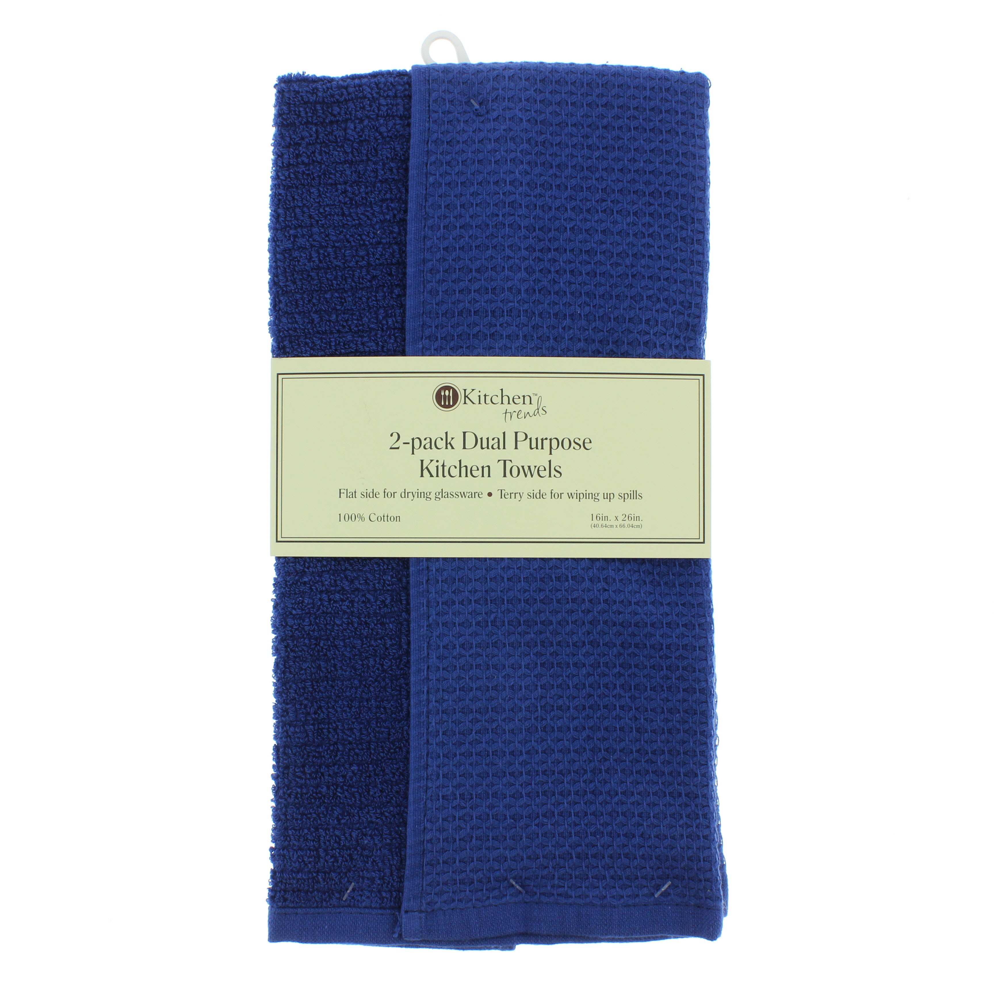 Kitchen Trends Blue Kitchen Towels Shop Kitchen Linens At H E B   001905060 1