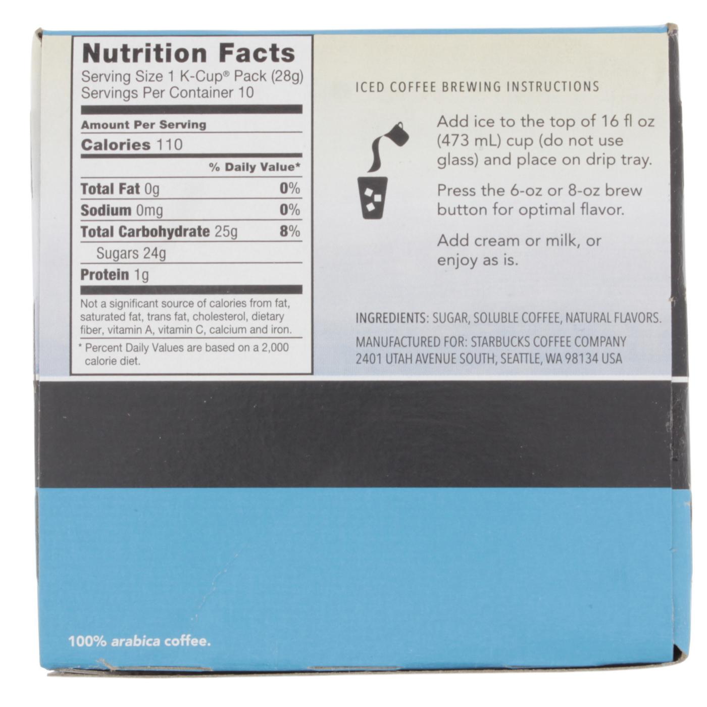 Starbucks Vanilla Sweetened Iced Coffee KCup Shop Coffee at HEB